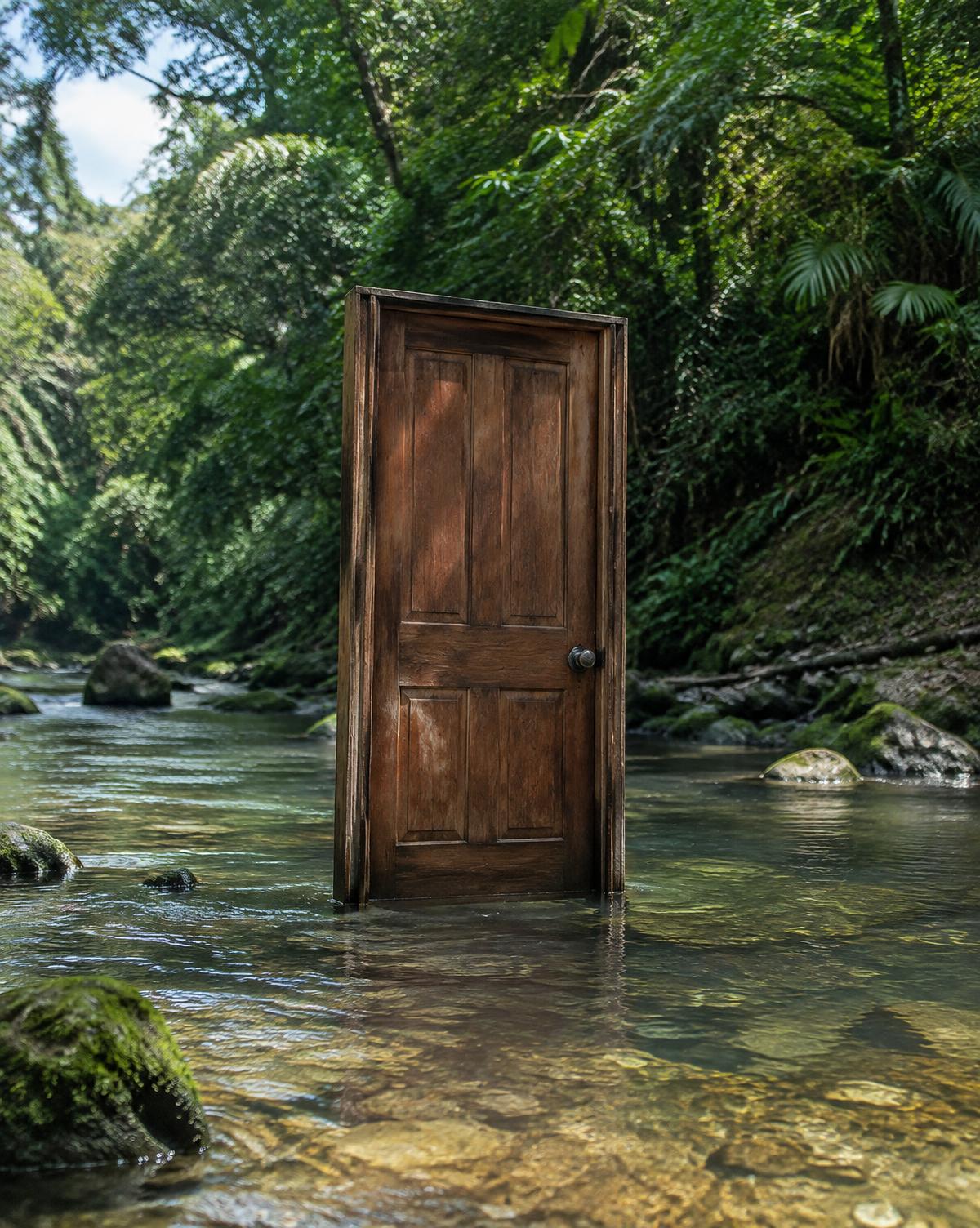 Una puerta en el río